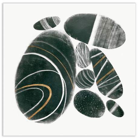 Mineralize II Frameless Free Floating Tempered Art Glass Wall Art by EAD Art Coop