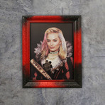 Margot Robbie Art (32"W x 24"H x 1.2"D Red Frame)