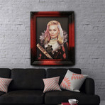 Margot Robbie Art (32"W x 24"H x 1.2"D Red Frame)