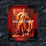 Balenciaga Art (32"W x 24"H x 1.2"D Red Frame)
