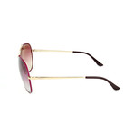Women's SF131S Sunglasses // Shiny Light Gold + Cyclamen
