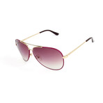 Women's SF131S Sunglasses // Shiny Light Gold + Cyclamen