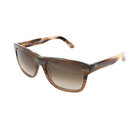 Men's SF686S Sunglasses // Brown + Cognac Horn