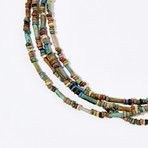 Ancient Egypt, 1570-535 BC // Faience Bead Necklace