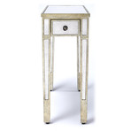 Piotr Mirrored Chairside Table