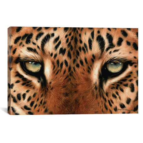 Leopard Eyes // Sarah Stribbling (18"W x 12"H x 0.75"D)