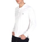 Yahir Long Sleeve Polo Shirt // White (M)
