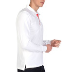 Yahir Long Sleeve Polo Shirt // White (S)