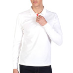 Yahir Long Sleeve Polo Shirt // White (XL)