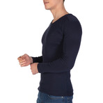 Garrett Long Sleeve T-Shirt // Navy (L)
