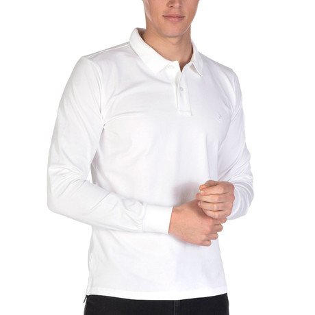 Case Long Sleeve Polo Shirt // White (S)