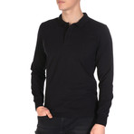 Darion Long Sleeve Polo Shirt // Black (M)