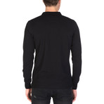 Darion Long Sleeve Polo Shirt // Black (S)