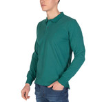 Hector Long Sleeve Polo Shirt // Green (XL)