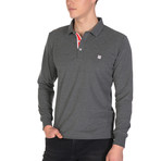 Reece Long Sleeve Polo Shirt // Anthracite (S)