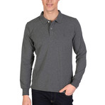 Beckett Long Sleeve Polo Shirt // Anthracite (2XL)