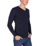 Garrett Long Sleeve T-Shirt // Navy (XL)