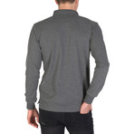 Reece Long Sleeve Polo Shirt // Anthracite (L)
