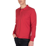 Shaun Long Sleeve Polo Shirt // Bordeaux (XL)