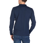Kyler Long Sleeve Polo Shirt // Navy (S)