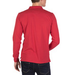 Shaun Long Sleeve Polo Shirt // Bordeaux (XL)