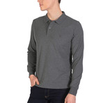 Beckett Long Sleeve Polo Shirt // Anthracite (M)
