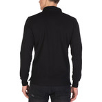 Elisha Long Sleeve Polo Shirt // Black (XL)