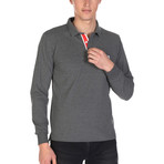 Reece Long Sleeve Polo Shirt // Anthracite (M)
