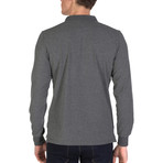 Beckett Long Sleeve Polo Shirt // Anthracite (L)