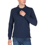 Kyler Long Sleeve Polo Shirt // Navy (M)