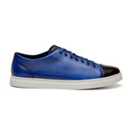 Abreno Low Top Sneaker // Blue + Brown (US: 10)