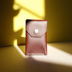 Micro Wallet // Red Brown