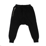 Unravel Project // Drop-Crotch Sweatpants // Black (L)