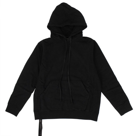 Unravel Project // Brushed Hooded Sweatshirt // Black (XXS)