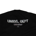 Unravel Project // Back Print Long Sleeve T-Shirt // Black (M)