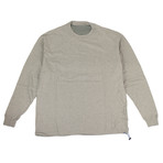 Unravel Project // Drawstring Long Sleeve T-Shirt // Gray (S)