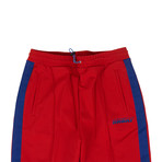Unravel Project // Blue Side Stripe Track Pants // Red (XXS)