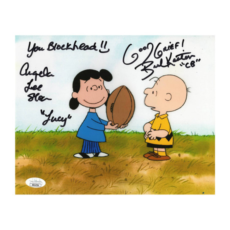 Autographed Photo // Charlie Brown & Lucy // Brad Kesten & Angela Lee Sloan