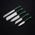 Hammered Chef Knives // Set Of 5