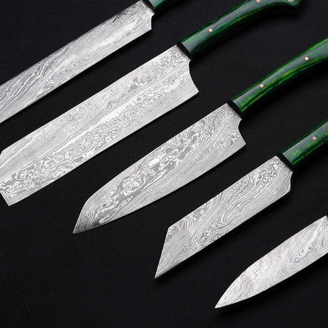 Hammered Chef Knives // Set Of 5