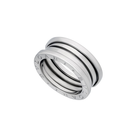 Bulgari 18k White Gold B.Zero1 3 Band Ring // Pre-Owned (Ring Size: 5.75)