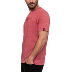 Micro Tee // Red Marl (Small)