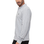 Dent Long Sleeve Polo // Gray Marl (Small)