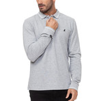 Dent Long Sleeve Polo // Gray Marl (Small)