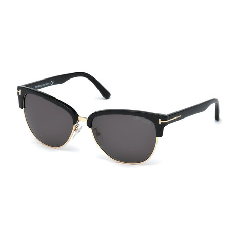 Women's Cat Sunglasses // Shiny Black + Gray