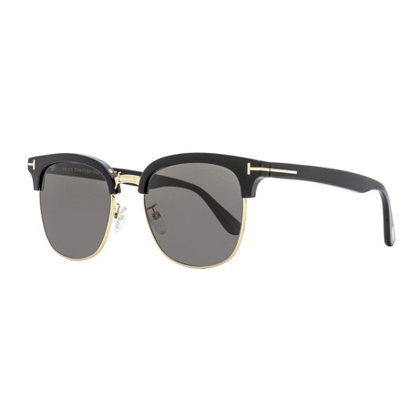Tom Ford // Men's Stevie Polarized Sunglasses // Shiny Black + Gray