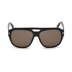 Men's Bachardy Sunglasses // Black + Brown