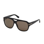 Men's Bachardy Sunglasses // Black + Brown