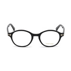 Men's Round Acetate Optical Frames // Shiny Black