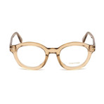 Men's Thick Round Optical Frames // Shiny Light Brown